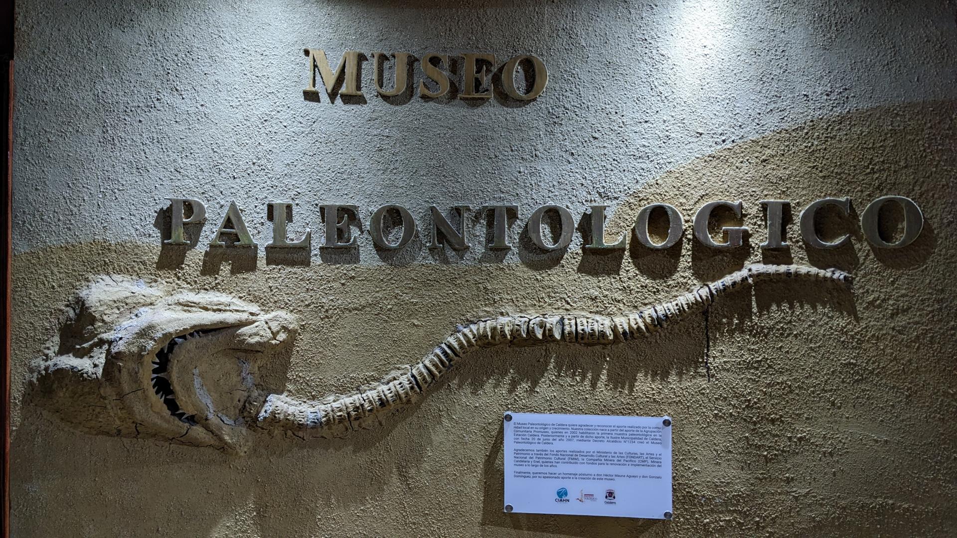 Entrada del Museo Paleontológico