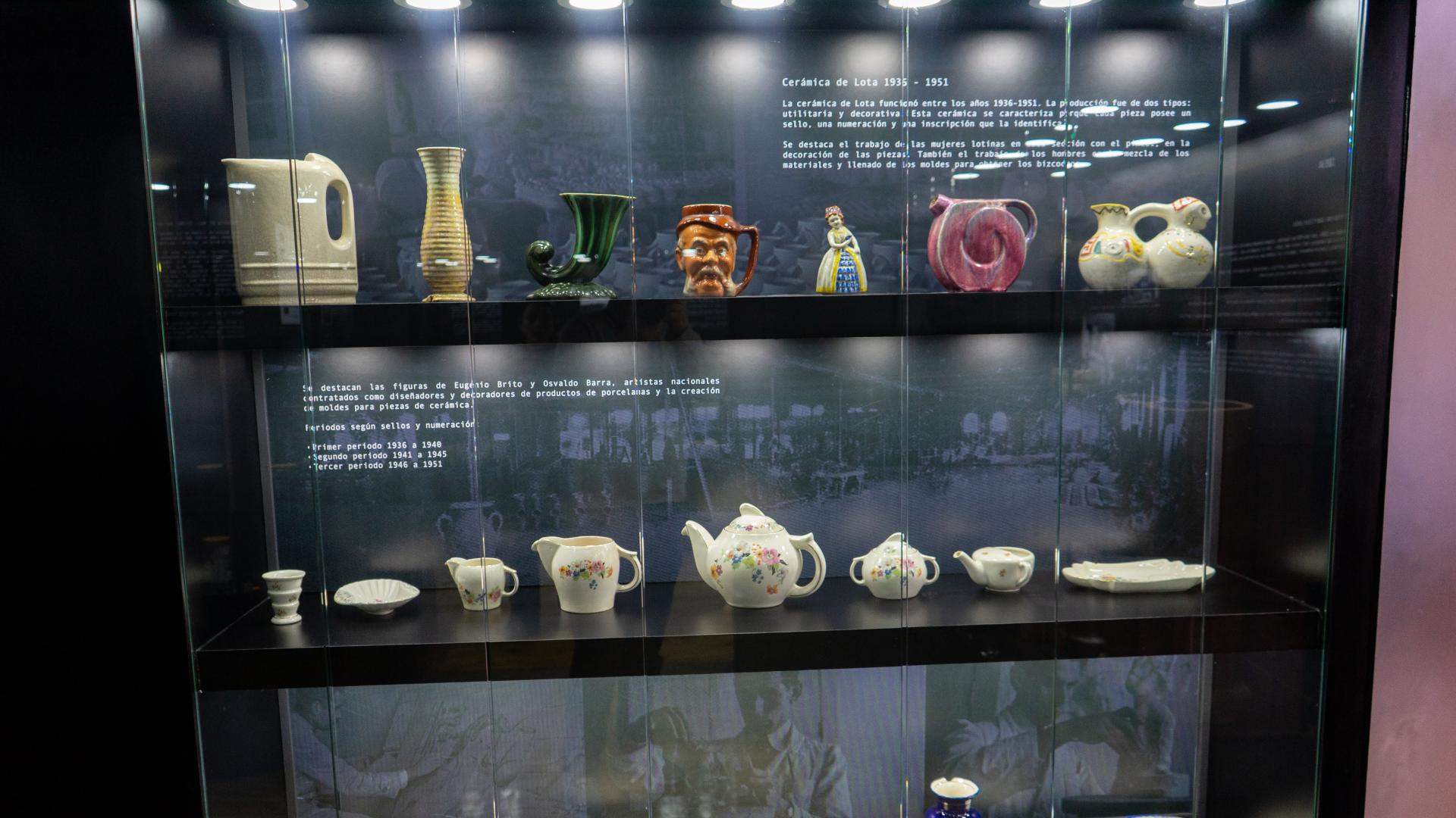Sala Museográfica Cerámica de Lota 1935-1951