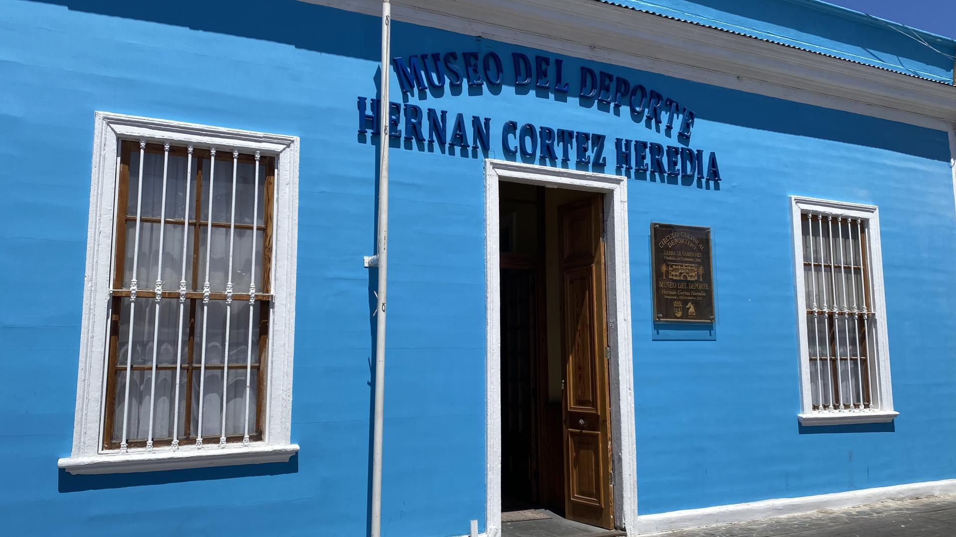 Frontis Museo del Deporte Hernán Cortez Heredia