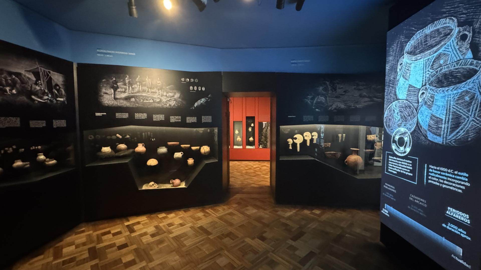 Sala zona central. Un viaje a través de los últimos 12 mil años de historia en el valle central de Chile.