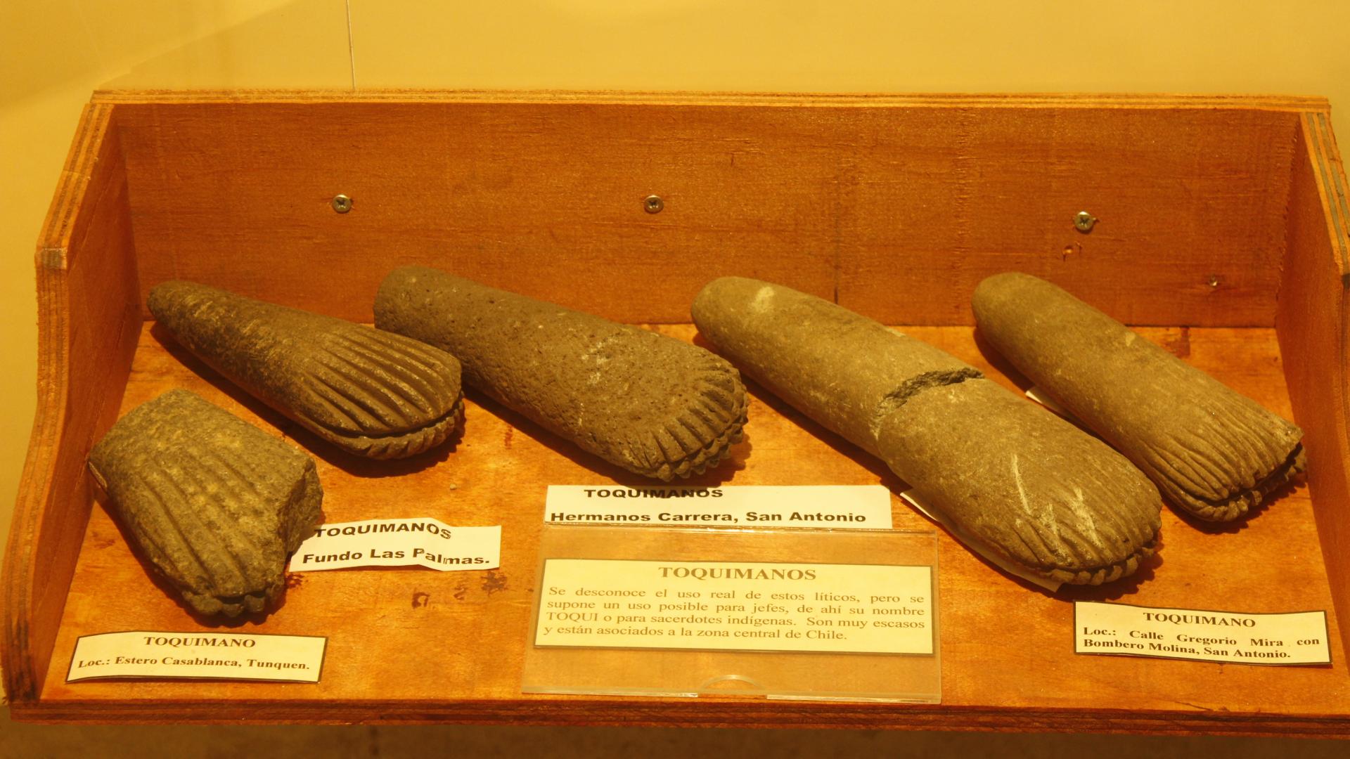 Toqui mano, sala de arqueología